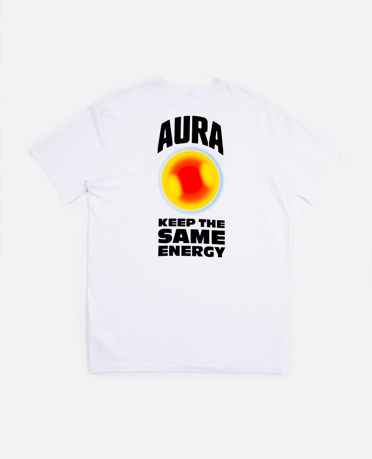 GOLDEN AURA WHITE TEE OVERSIZE