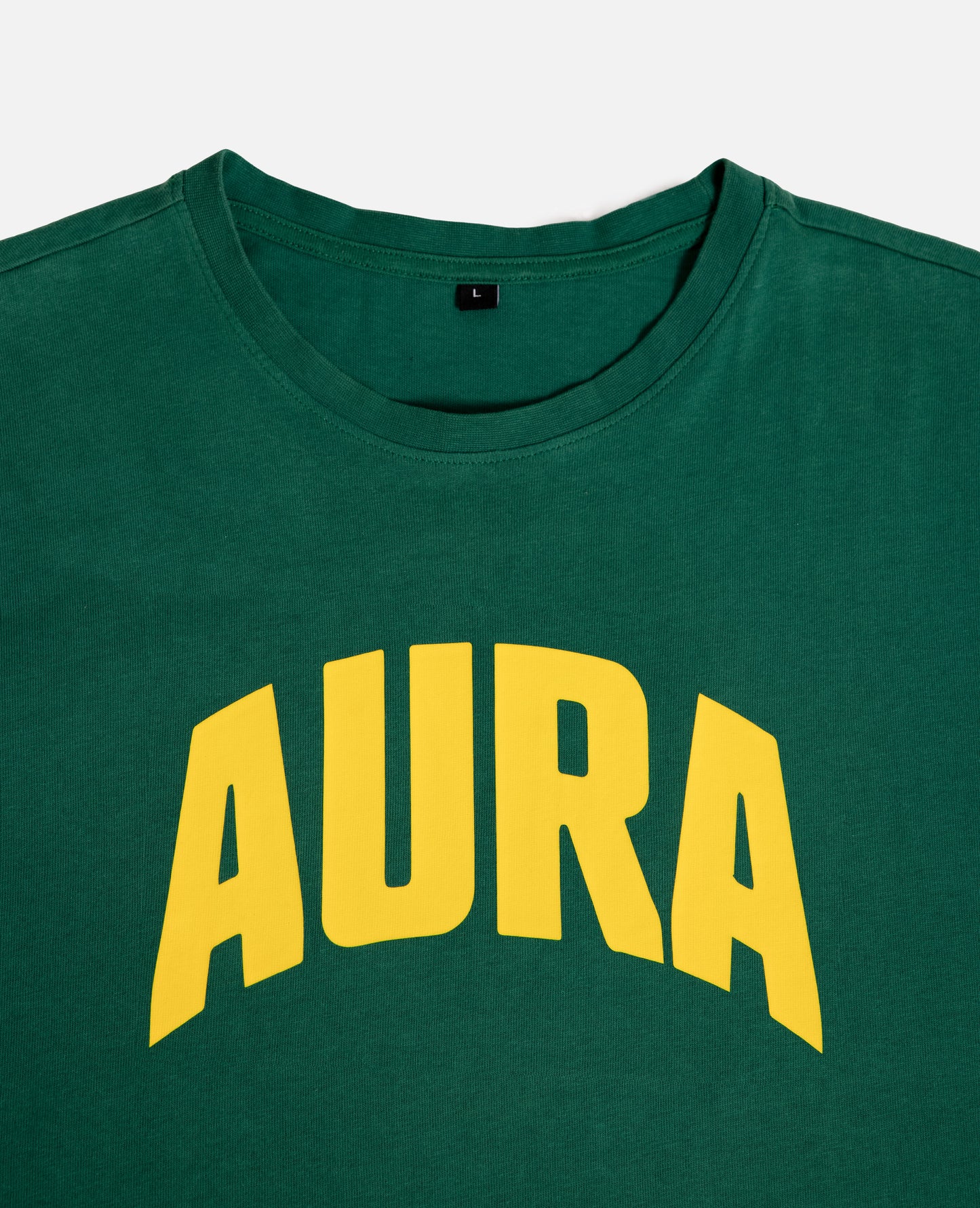 GOLDEN AURA GREEN TEE OVERSIZE