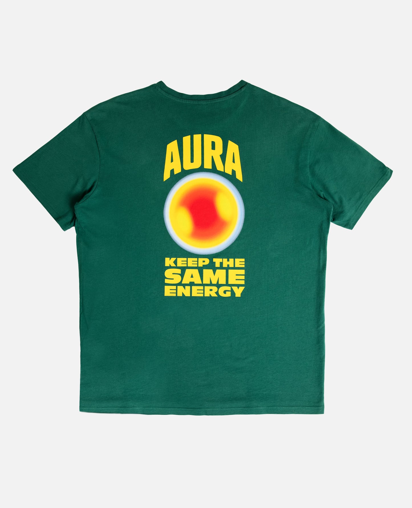 GOLDEN AURA GREEN TEE OVERSIZE